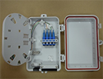 4口塑料挂墙式光纤桌面盒FT-FTB0104C