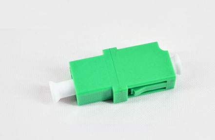 标准 LC/APC单工绿色光纤适配器