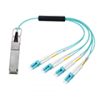 40Gb/s QSFP+ Parallel Single Mode(2KM) to 8 x LC Connector Breakout Active Optical Cable (FTCQ-4X-PSMIR4-8LC-xxx)