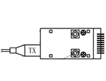 0~100Mbps MINISFF LVTTL Single Mode Transmitter (10Km)