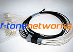 MPO转高密度LC连接器 8芯40G束状小圆缆万兆OM3光纤跳线