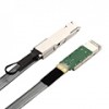 QSFP28 to QSFP28 cage, with EEPROM on the cage side, 30AWG, 20cm length