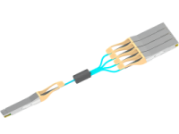 200G QSFP28-DD转4x 50G QSFP28 AOC