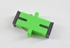 标准 SC/APC单工有耳绿色光纤适配器