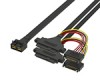 Mini SAS HD SFF8643 8i转U.2 2SFF8639+15PIN 带耳朵高速线
