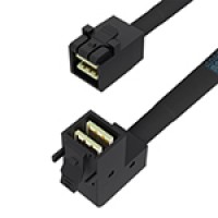 MiniSAS HD SFF-8643转SFF-8643内弯服务器数据线