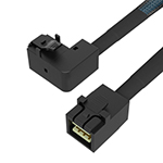 MiniSAS HD SFF-8643转SFF-8643右弯 数据传输线