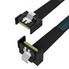 MCIO 4X 直头对4X 弯头 PCIE Gen5高速数据线