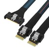 MCIO 8X TO 2*SLIMSAS SFF-8654 4i Gen4 服务器数据线