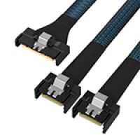 Gen5 MCIO 8X 转 2MCIO 4X 服务器数据线 Gen5 Mcio 8X转接线