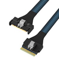 MCIO 8X 转SLIMSAS SFF-8654 8X Gen4 slimSAS 高速线
