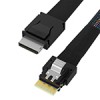 Oculink (SFF-8611 4i) to SlimSAS (SFF-8654 4i) 高速传输线