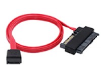 SFF-8482+15P一体式转SATA 7P SAS线(红色)