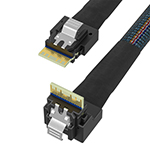 Slim SAS SFF-8654 4i转SFF-8654 4i内in弯 服务器磁盘阵列数据线