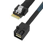 SlimSAS SFF-8654 4i转MiniSAS HD SFF-8643 服务器硬盘连接线