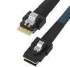 SlimSAS SFF-8654 4i转MiniSAS SFF-8087 服务器磁盘阵列数据线