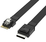 SlimSAS SFF-8654 4i转Oculink SFF-8611服务器主板磁盘背板数据线