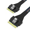 Slim SAS SFF-8654 8i转SFF-8654 74P SAS4.0服务器磁盘阵列数据线