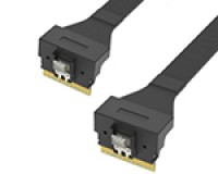 SlimSAS SFF-8654 8i内弯转SFF-8654 74P内弯 服务器磁盘阵列数据线