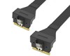 SlimSAS SFF-8654 8i内弯转SFF-8654 74P内弯 服务器磁盘阵列数据线
