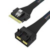 SlimSAS SFF-8654 8i转MiniSAS HD SFF-8643 8i 服务器阵列卡连接线