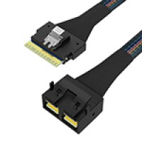 SlimSAS SFF-8654 8i转MiniSAS HD SFF-8643 8i 服务器阵列卡连接线