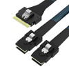 Slim SAS SFF-8654 74P转36P Mini SAS 2SFF-8087 服务器数据线