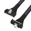 LP SlimSAS SFF-8654 8i转LP SFF-8654 8i内弯 服务器磁盘阵列数据线