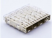 SFP 1X4 带导光棒压接脚 SFP 1X4 带导光棒压接脚