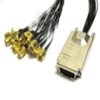 1M Mini SAS (SFF-8088) to (16) SMA RF Coax Cable